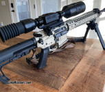 AR-15 .556 Black rain ordinance “We the people” with thermal vision optic 