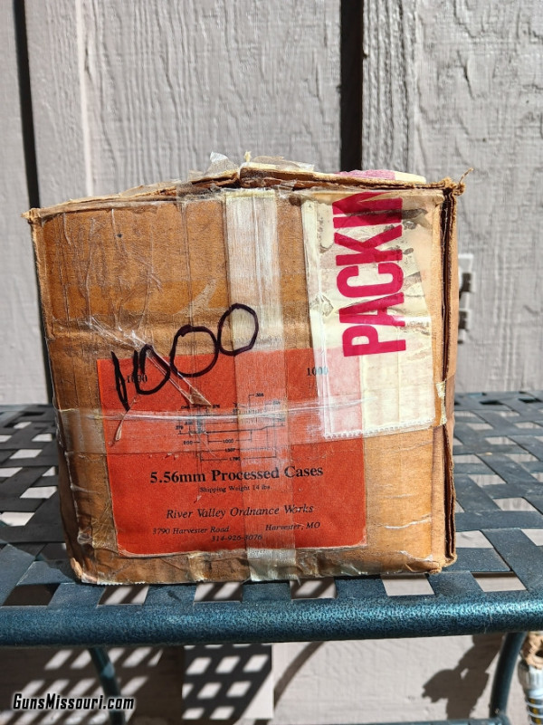 Processed Lake City 5.56x45 brass Reloading Wildwood Guns