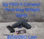 Like New Sig P320 X-Compact 9mm